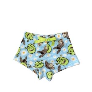 Shrek‎ Fleece Lounge Shorts Women's Medium Soft Cozy Comfy Cartoon Whimsical